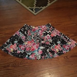 Floral and Geometric Skirt